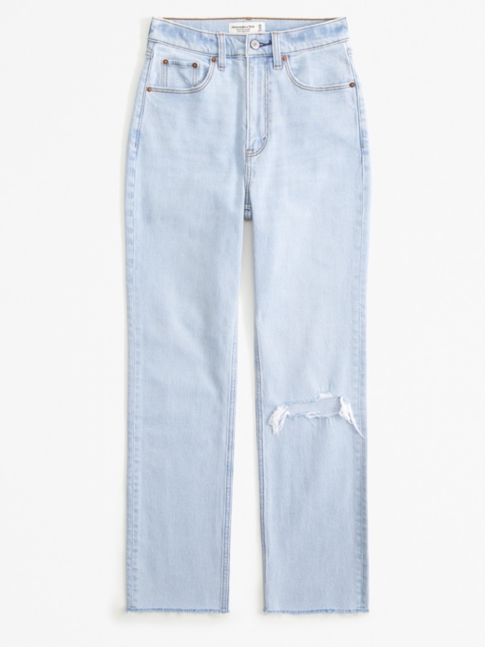 Abercrombie & Fitch Ultra High Rise Ankle Straight Jean